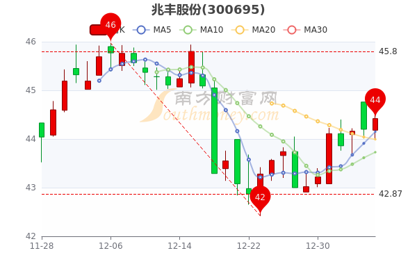 1月9日兆丰股份收盘报44.42元，市值多少？