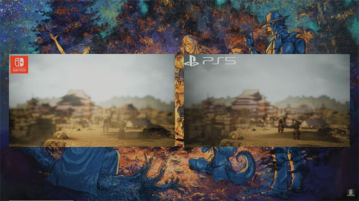 《八方旅人2》PS5 VS Switch画质对比