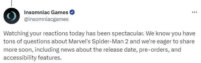 《漫威蜘蛛侠2》发售日期以及预购信息即将公布