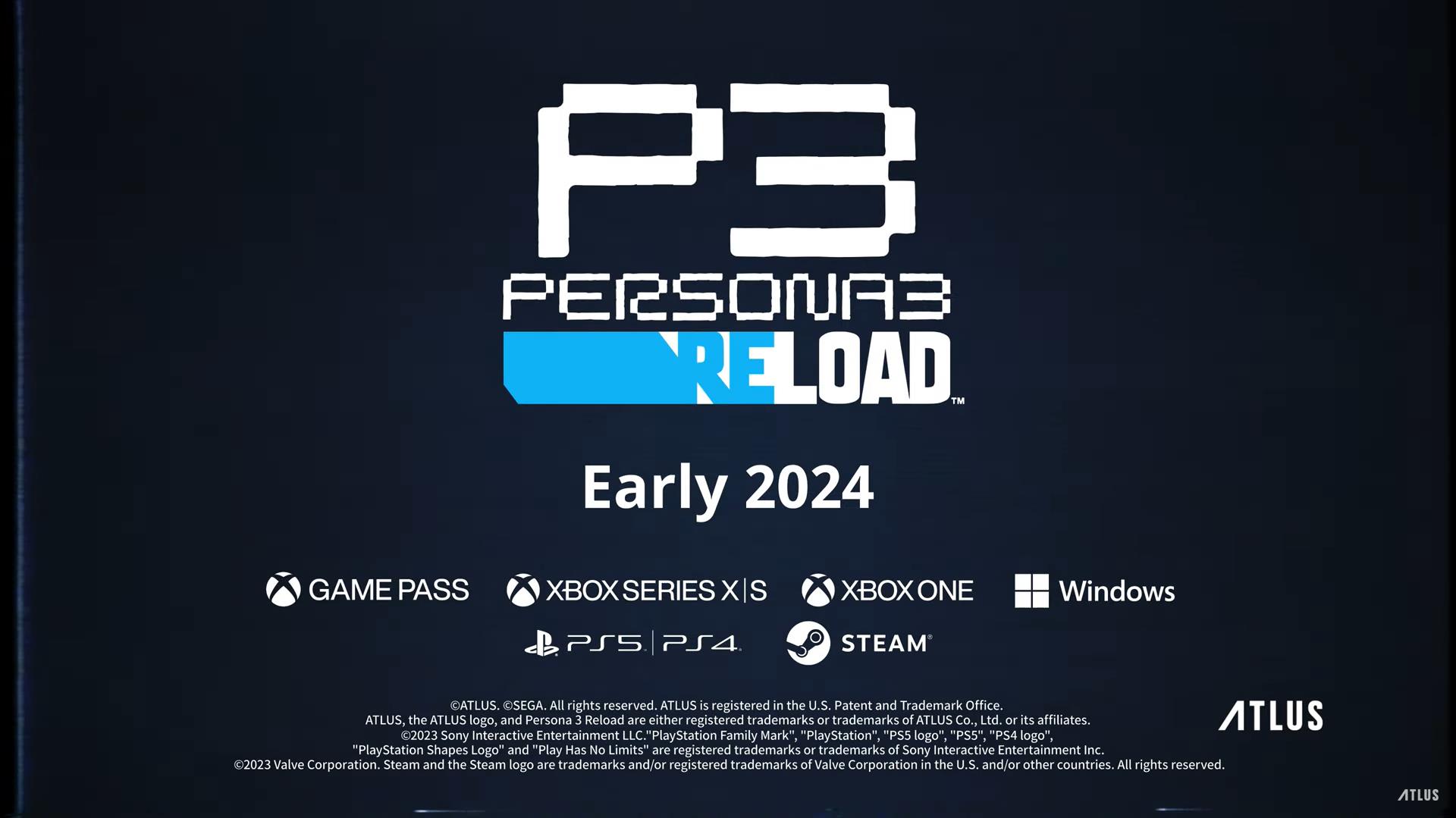 《女神异闻录3：Reload》宣布还将登陆PS和Steam